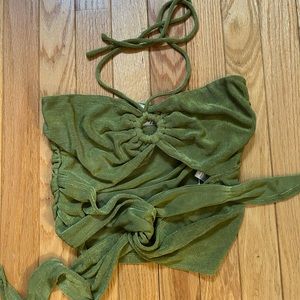 Princess polly green strappy top
